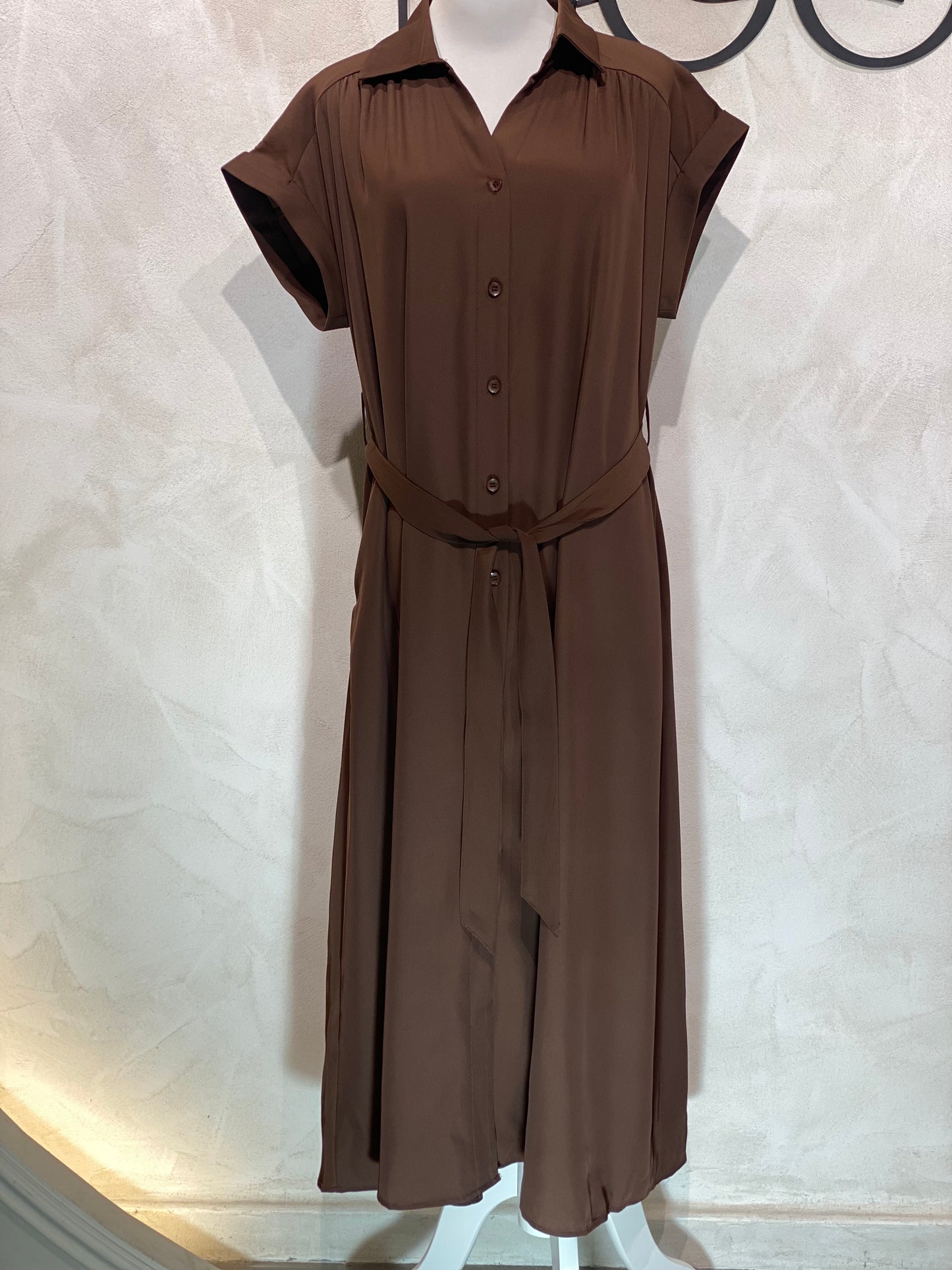 Découvrez cette robe manches courtes brun foncé, alliant qualité supérieure et style tendance. Ses boutons collets ajoutent une touche d’élégance discrète, idéale pour une silhouette moderne et raffinée. Parfaite pour toutes les occasions, elle vous garantit confort et allure assurée. Adoptez-la dès maintenant pour un look à la fois chic et contemporain.