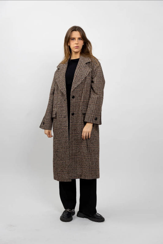 Manteau à carreaux - Léonie