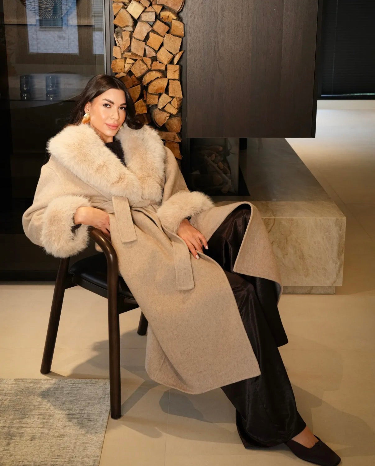 Manteau en fourrure Leila