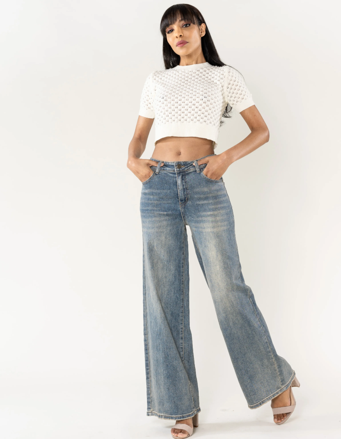 Jeans bleu vintage NINA