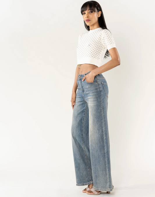 Jeans bleu vintage NINA