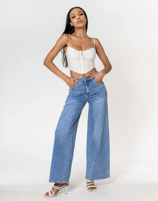 Jeans bleu ciel NINA