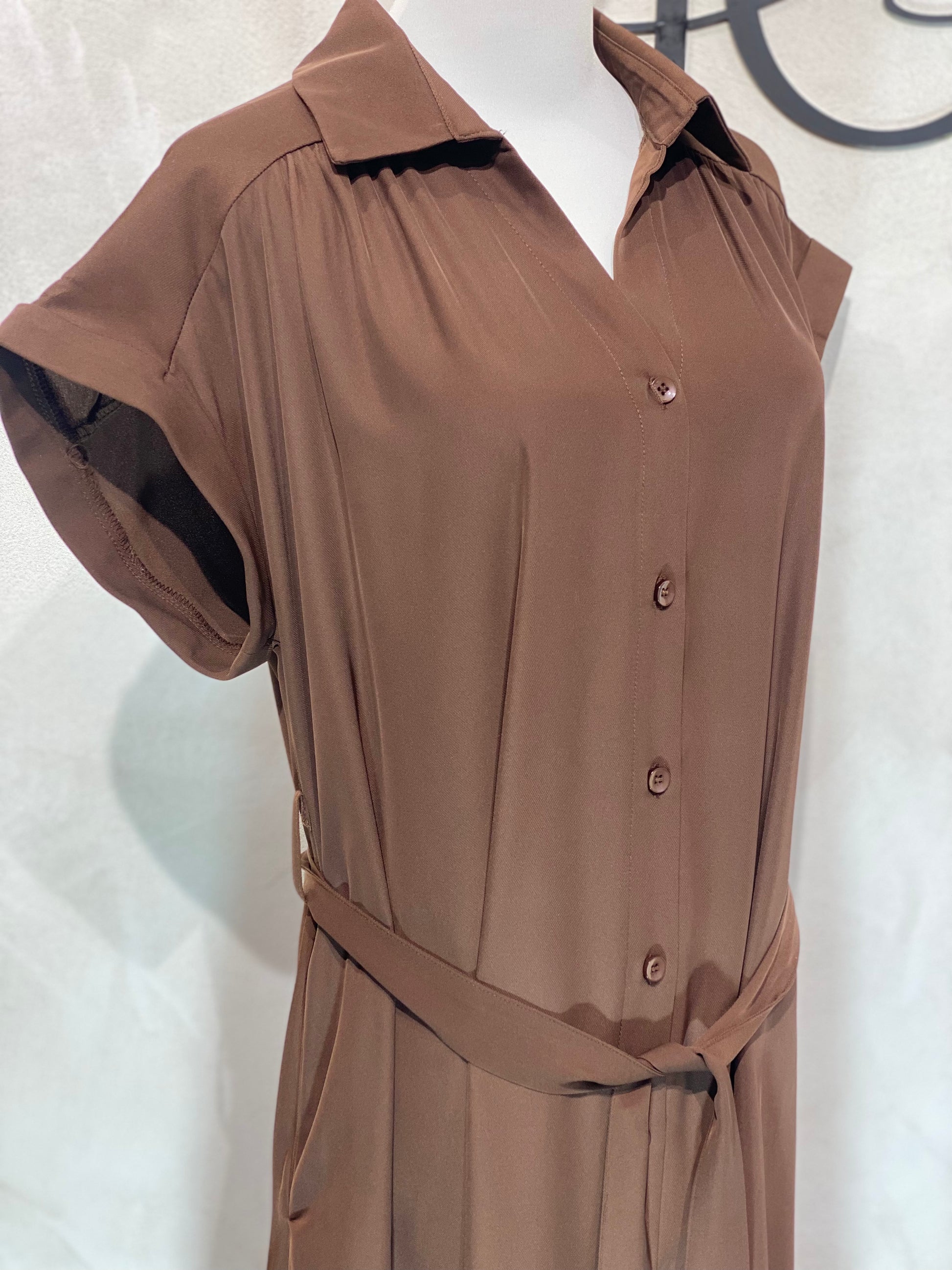 Découvrez cette robe manches courtes brun foncé, alliant qualité supérieure et style tendance. Ses boutons collets ajoutent une touche d’élégance discrète, idéale pour une silhouette moderne et raffinée. Parfaite pour toutes les occasions, elle vous garantit confort et allure assurée. Adoptez-la dès maintenant pour un look à la fois chic et contemporain.